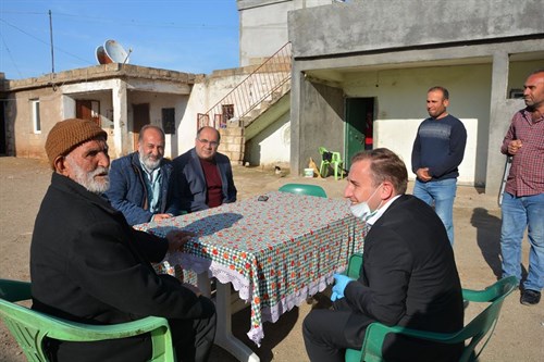 KAYMAKAMIMIZ MUTLU'DAN 107 YAŞINDAKİ VAKKAS DEDE'YE ZİYARET.